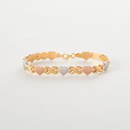 Tri-Color Hugs & Kisses Bracelet