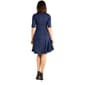 Womens 24/7 Comfort Apparel Elbow Sleeve A-Line Knee Length Dress - image 2
