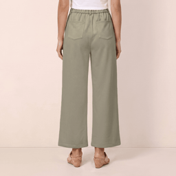Womens Nicole Miller Wide Leg Drawstring Self Tie Suede Pants
