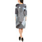 Womens NY Collection Tie Front Abstract Wrap Dress - image 2
