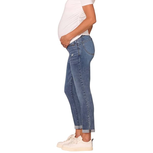 Womens Democracy "Ab"solution® Blue Maternity Ankle Skimmer Jeans