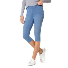 Womens HUE® Signature Hi-Waisted Ultra Soft Denim Leggings - Boscov's