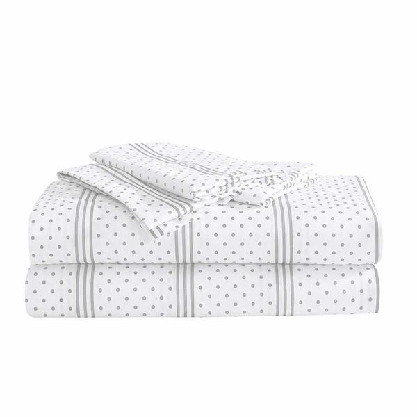 Betsey Johnson Dots & Stripes Microfiber Sheet Set