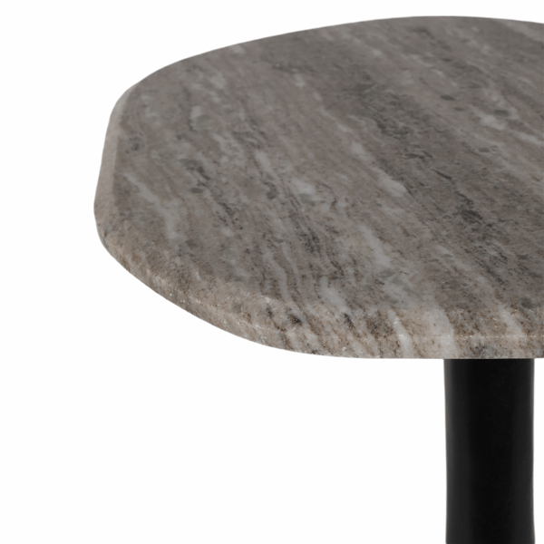 Sagebrook Home 21in. Curved Top Marble Accent Table