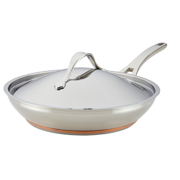 Anolon&#40;R&#41; Nouvelle 12in. Covered French Skillet - image 