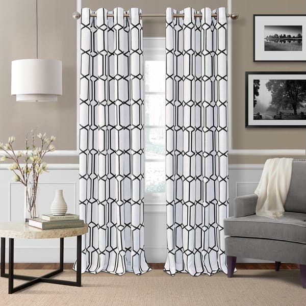 Elrene Kaiden Geometric Room Darkening Window Curtain - image 