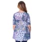 Womens 24/7 Comfort Apparel Paisley Elbow Sleeve V-Neck Top - image 3