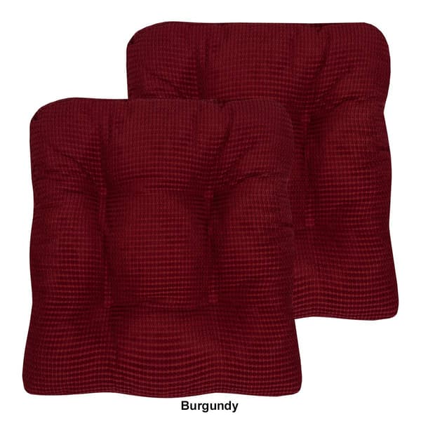Sweet Home Collection Memory Foam Non-Slip Tufted Chair Cushion