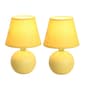 Simple Designs Mini Ceramic Globe Table Lamp - Set of 2 - image 1