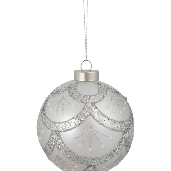 Northlight Seasonal 4in. Glittered Cosmoid Christmas Ornament
