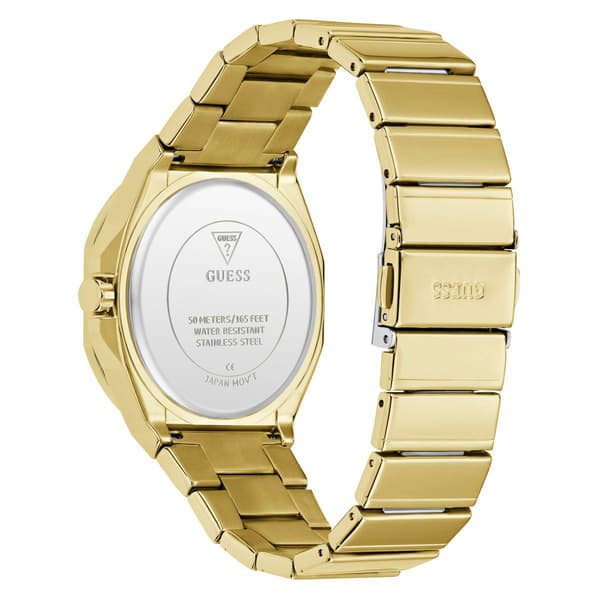 Mens Guess Gold-Tone Sunray Dial Watch - GW1070G2
