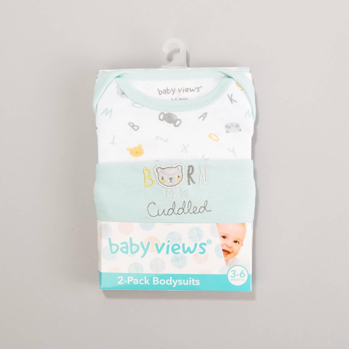Baby Unisex (3-9M) baby views® 2pk. Alphabet Bodysuits