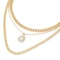 Steve Madden Stone Gem Charm Layered Necklace - image 3