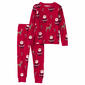 Toddlers Carter''s(R) 2pc. Beige Santa Christmas Snug Fit Pajama Set - image 1