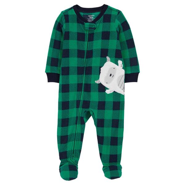 Baby Boy &#40;12-24M&#41; Carter''s&#40;R&#41; Abominable Snowman Footie Pajamas - image 