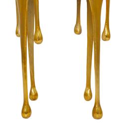 9th & Pike® Gold Aluminum Contemporary Accent Table
