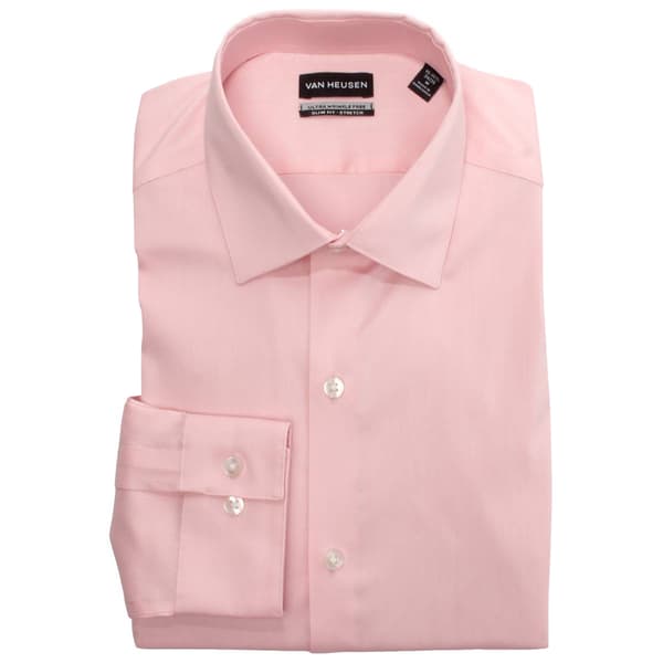 Mens Van Heusen(R) Slim Fit Ultra Wrinkle Free Dress Shirt - Peony - image 
