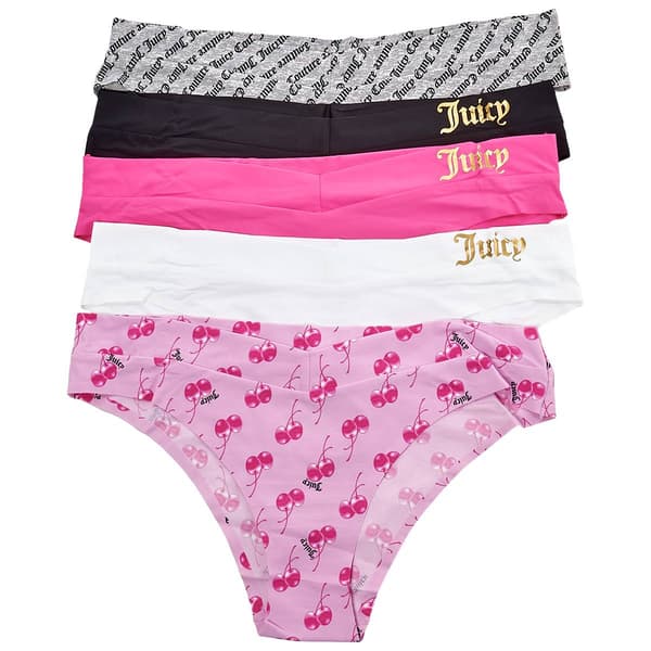 Womens Juicy Couture 5pk Laser Bikini Panties JC92135PKDQ