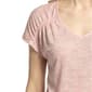 Petite NY Collection Short Ruffle Sleeve Stripe Blouse - image 5