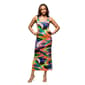 Womens 24/7 Comfort Apparel Multicolor Tank Casual Maxi Dress - image 1