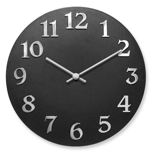 VogueBlack Resin Wall Clock Boscov's