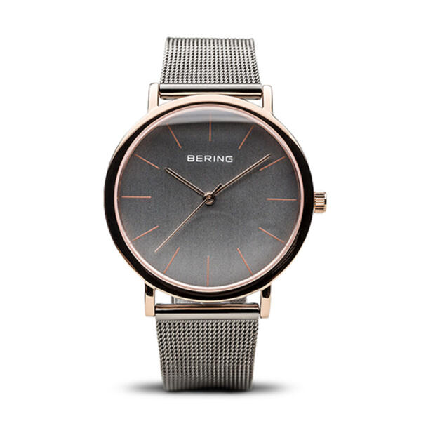 Unisex BERING Rose Gold Slim Scratch Resistant Watch - 13436 - image 