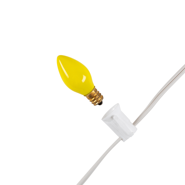 Northlight 25ct. C7 Opaque Yellow Christmas Replacement Bulbs