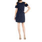 Womens 24/7 Comfort Apparel Open Shoulder Mini A-Line Dress - image 2