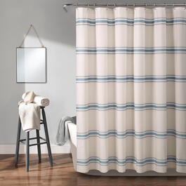 Lush Decor(R) Farmhouse Stripe Shower Curtain