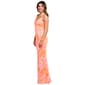 Juniors Crystal Doll Floral Sequin Mesh Sheath Dress - image 4