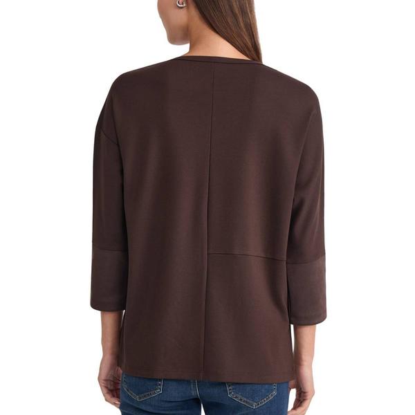 Petite Jones New York 3/4 Sleeve Blocked Dolman Serenity Tunic