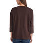 Petite Jones New York 3/4 Sleeve Blocked Dolman Serenity Tunic - image 2