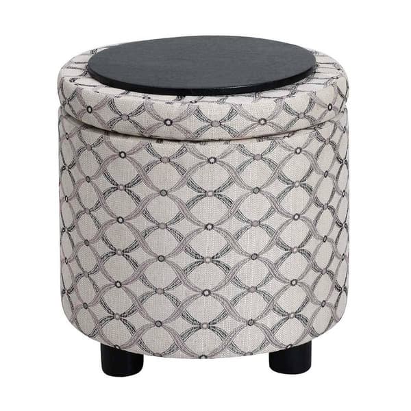 Convenience Concepts Designs4Comfort Geometric Storage Ottoman