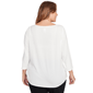 Plus Size Ruby Rd. Must Haves II Snowflake Script Tee - image 2