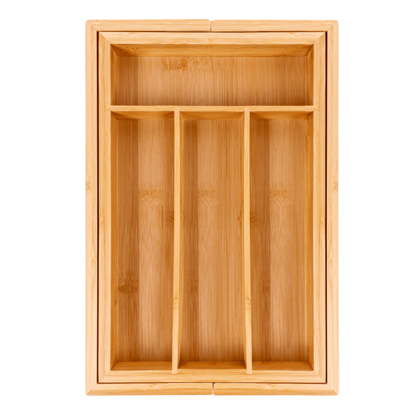 BergHOFF Bamboo 6-Slot Expanding Flatware Organizer - Set of 2