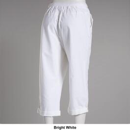 Plus Size Jordana Rose Solid Rib Waist Capri Pants