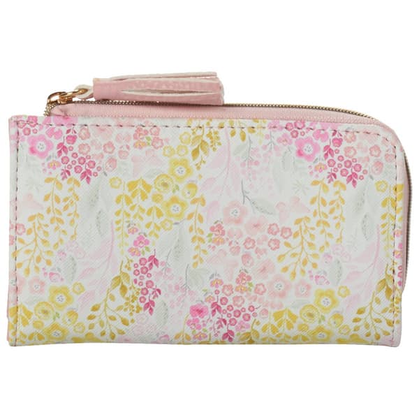 Womens Buxton Lare Zip Around Snap Wallet
