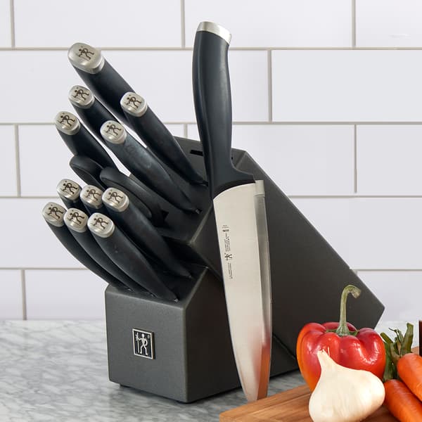 J.A. Henckels Silvercap 14pc. Knife Block Set