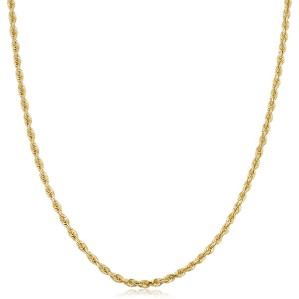 Gold Classics&#40;tm&#41; 10kt. Gold Semi Solid Rope Necklace - image 