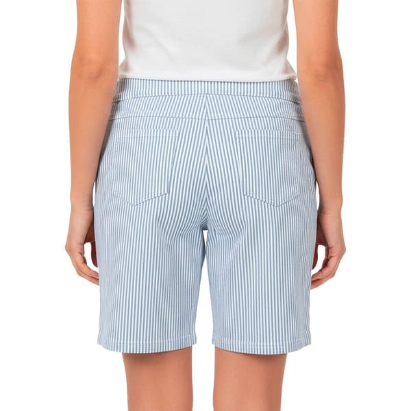 Womens Erika Joey Twill Stripe Bermuda Shorts