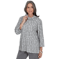Womens Alfred Dunner Vail Feather Yarn Cowl Neck Blouse - image 3