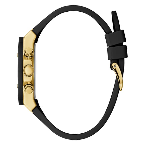 Womens Guess Black & Gold-Tone Sport Watch - GW0030L2