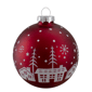 Northlight 4ct. Snowy City Christmas Glass Ball Ornaments - image 2