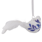Northlight 6.5in. White & Blue Bird Glass Christmas Ornament - image 6