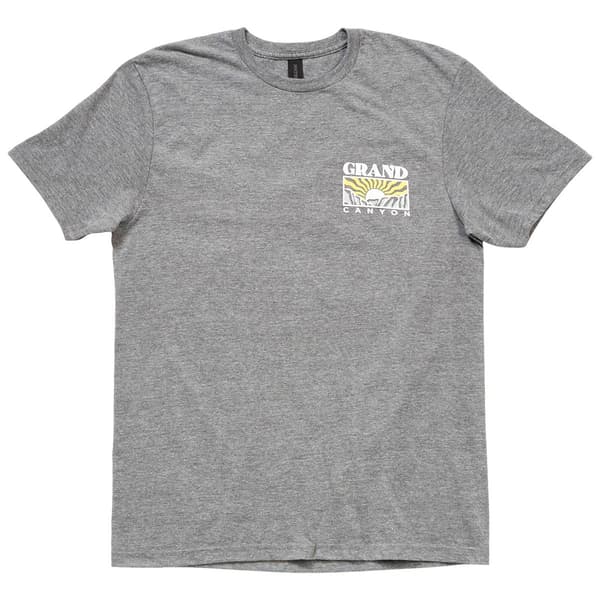 Mens Grand Canyon Short Sleeve T-Shirt - Graphite Heather
