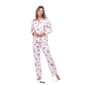 Womens White Mark 2pc. Long Sleeve Dotted Floral Pajama Set - image 7