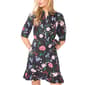 Womens Cece Elbow Sleeve V Neck Floral Wrap Dress - image 1