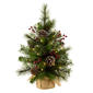 National Tree Iced Berry Pine 2ft. LED Mini Christmas Tree - image 2