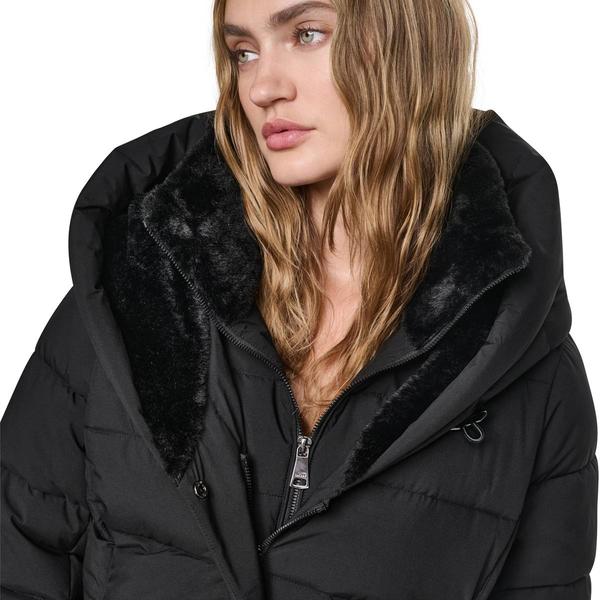 Womens DKNY Heavyweight Puffer Jacket with Belt