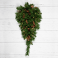 Northlight 30in. Pre-Lit Dakota Red Pine Christmas Teardrop Swag - image 5